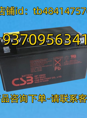 CSBBATTERY蓄电池 CSB BATTERY GP12650 12V 65AH 电池