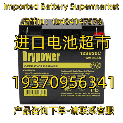 Drypower蓄电池 12SB20C 12V20AH 免维护电池