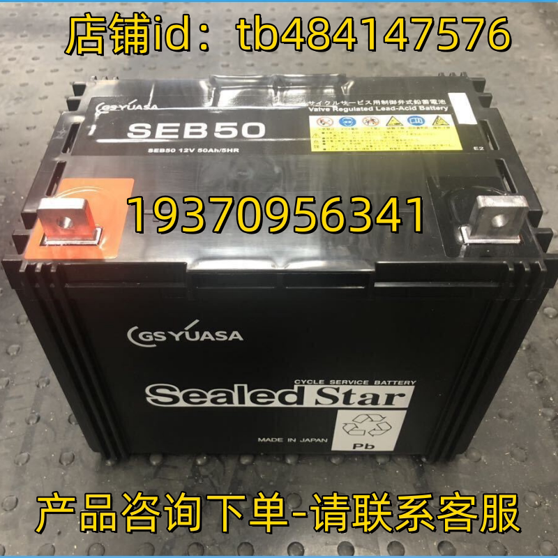 GSYUASA 蓄电池 GSYUASA sealed star SEB50 12V 50AH/5HR 电池