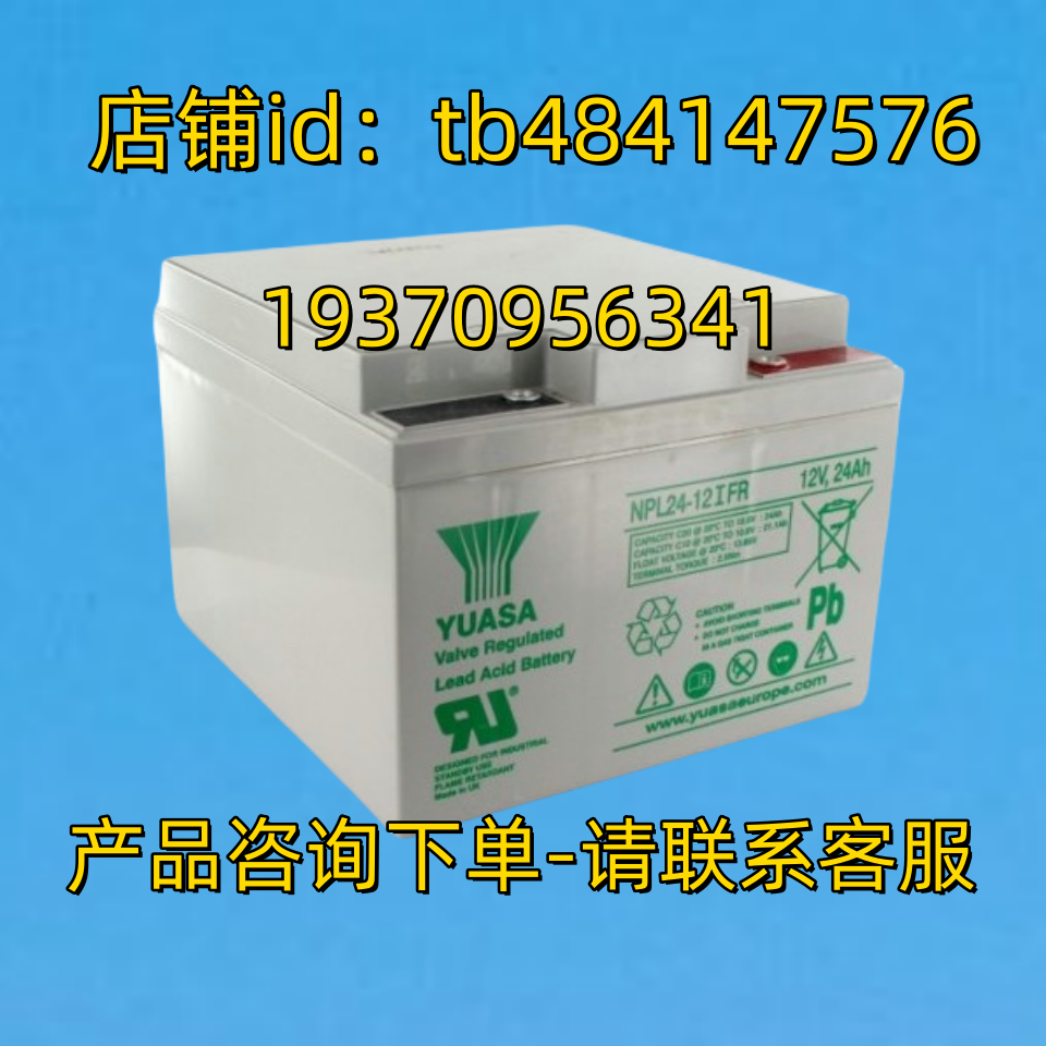 YUASA蓄电池 YUASA NPL24-12IFR 12V 24AH BATTERY 电池