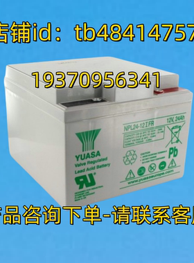 YUASA蓄电池 YUASA NPL24-12IFR 12V 24AH BATTERY 电池