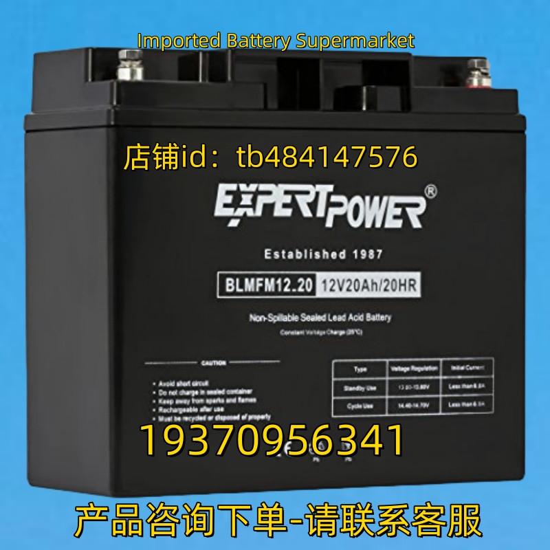 EXPERTPOWER电池 EXPERT POWER BATTERY BLMFM12.20 12V20AH/20HR