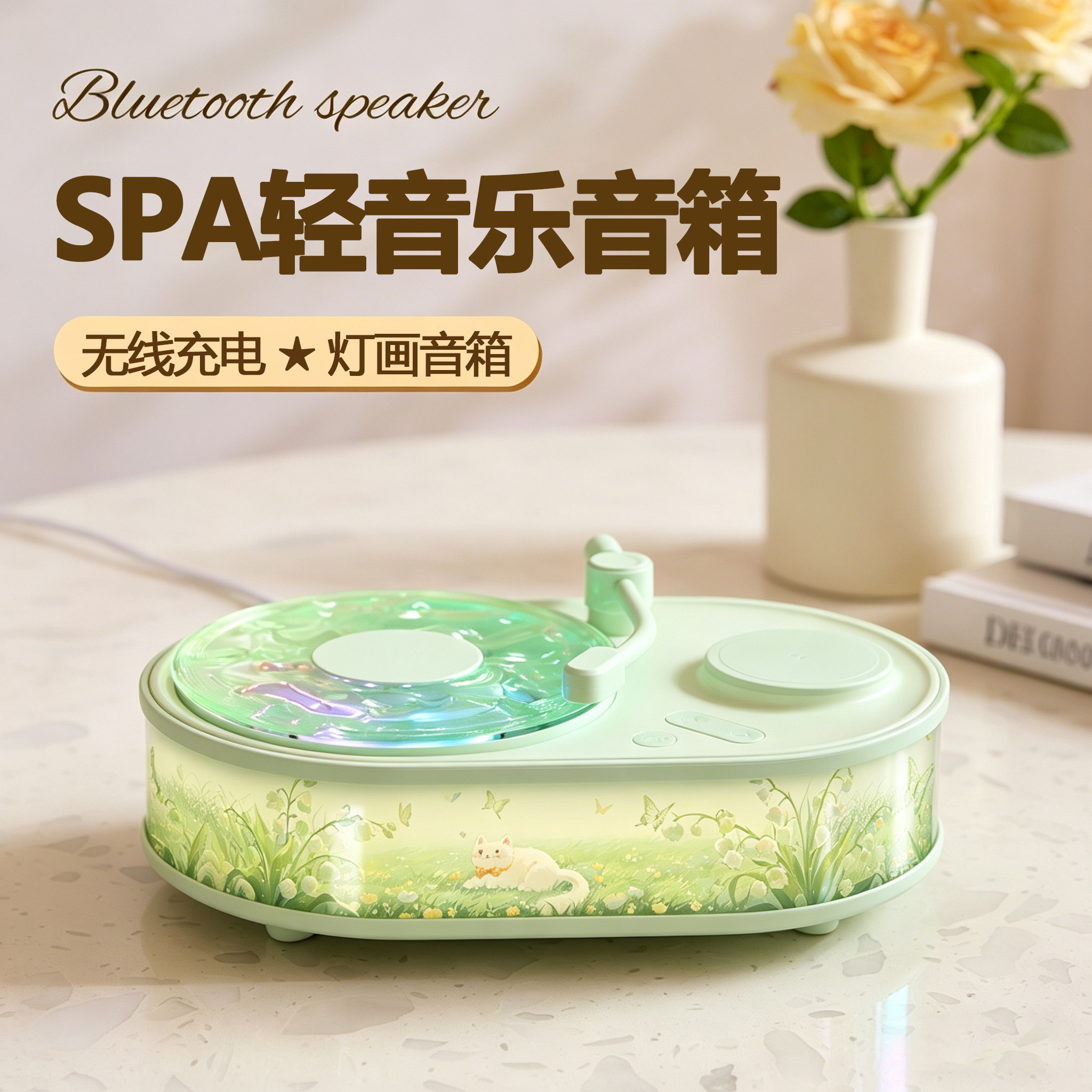 轻音乐音响无线蓝牙音箱插电款美容院按摩Spa足疗店专用mp3播放器