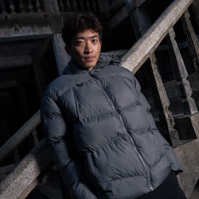 GOINTO上阵工业 x724足球生活系列运动出行灰色球员版棉服面包服图片