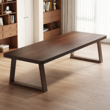 实木书桌长桌家用客厅学习桌可定制办公工作台大板桌长条桌写字桌