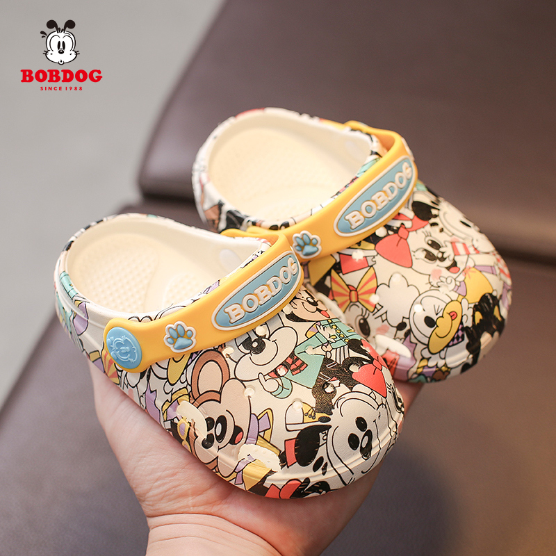 巴布豆1-5岁宝宝防滑洞洞鞋