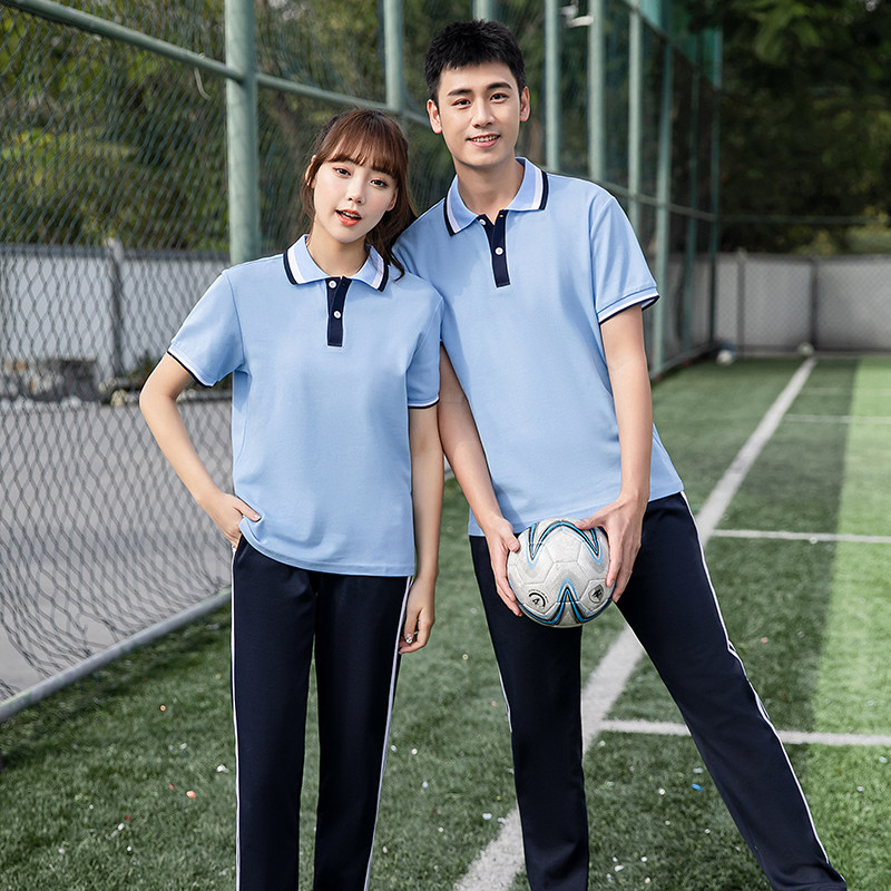 夏季学院风小学生初中高中运动会职高开幕式毕业照班服中学生校服