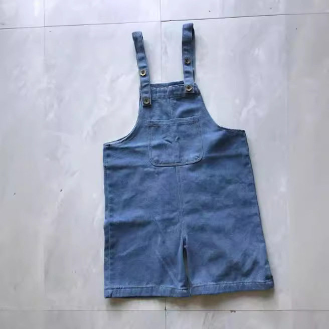 儿童演出服幼儿园班服牛仔裤背带短裤套装夏季男女童毕业季表演服