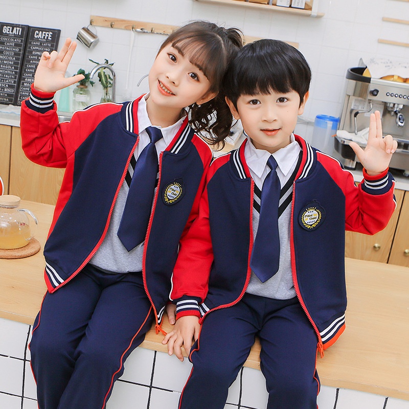 幼儿园园服春秋装新款老师儿童运动套装中小学生校服班服集体定制