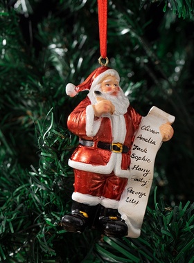 新品圣诞老人挂件圣诞节圣诞树装饰公仔家居桌面挂饰树脂摆件