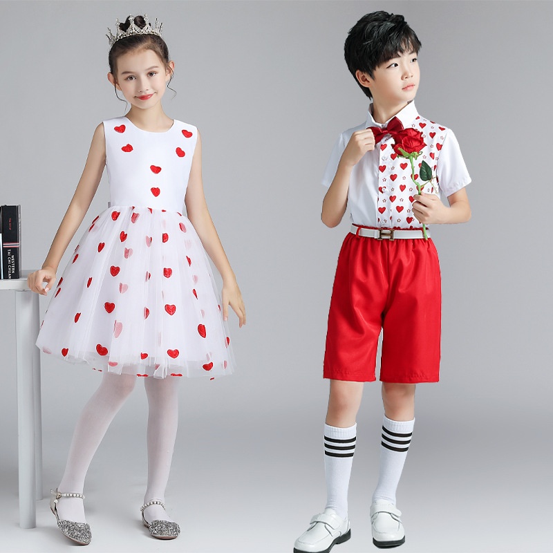 儿童合唱服演出服中小学生大合唱团朗诵表演服装男童女童舞蹈礼服