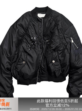 APRIORITY先验 浮士德绣花新雪丽棉MA-1飞行棉服Bomber夹克外套