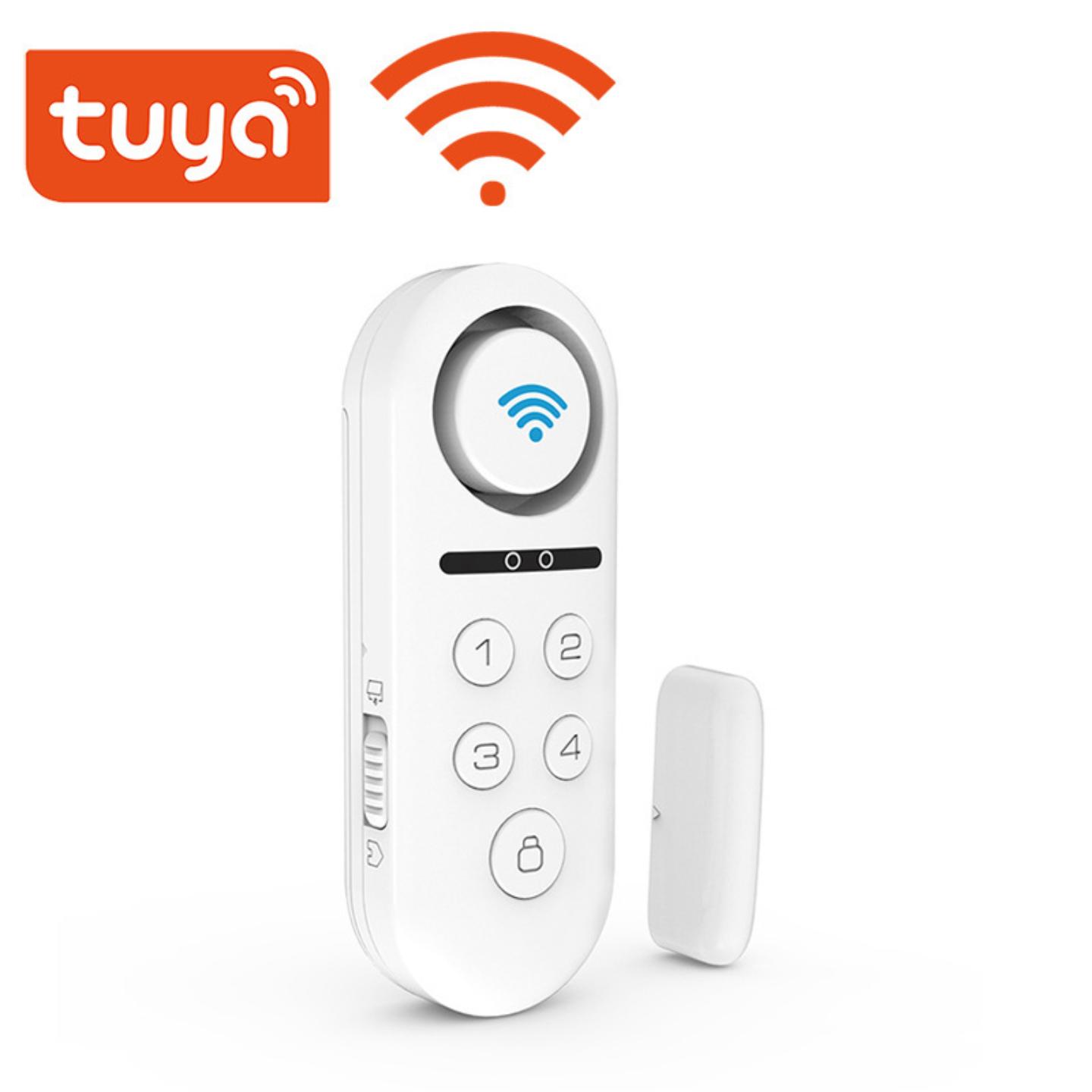 涂鸦wifi门磁防盗报警器家用门窗户感应器远程警报开门提示器