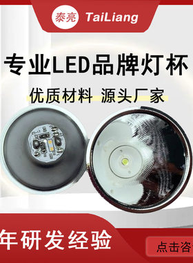 直径95/98反光杯聚光大光斑散光强光头灯配件5W10W15W夜钓LED灯杯