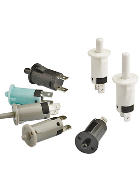 圆柱体冰箱门灯开关 黑白灰色门控开关 行程开关