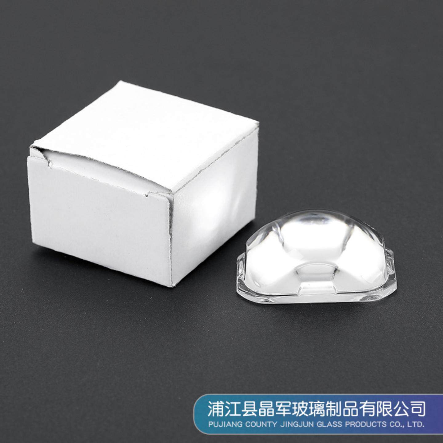 44mm长*32mm宽*19mm高LED电动车前大灯透镜灯配件透光高透光