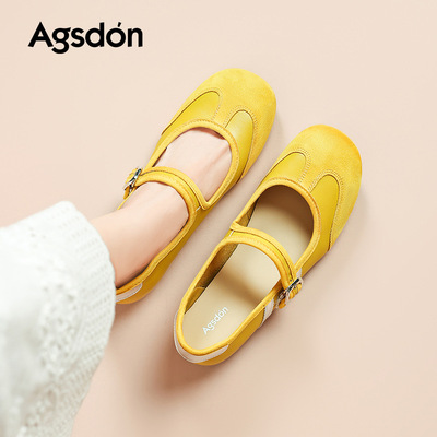 奥古狮登黄运玛丽珍鞋2025秋