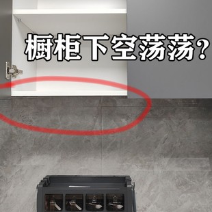 厨房吊柜门下置物架悬挂吊篮挂架分层储物架挂纸巾保鲜浴缸置物架