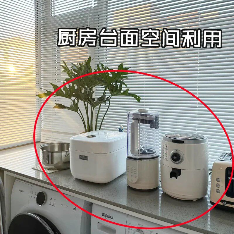 可伸缩厨房微波炉架子置物架多功能电饭煲一体式支架双层脸盆架