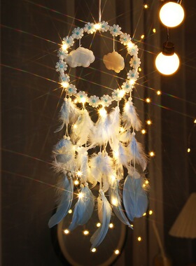 ins风捕梦网挂饰风铃森系少女心宿舍房间装饰品捕梦网材料diy