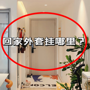 吸盘门后挂钩免打孔挂衣架强力承重墙上壁挂衣服入户门挂衣置物架