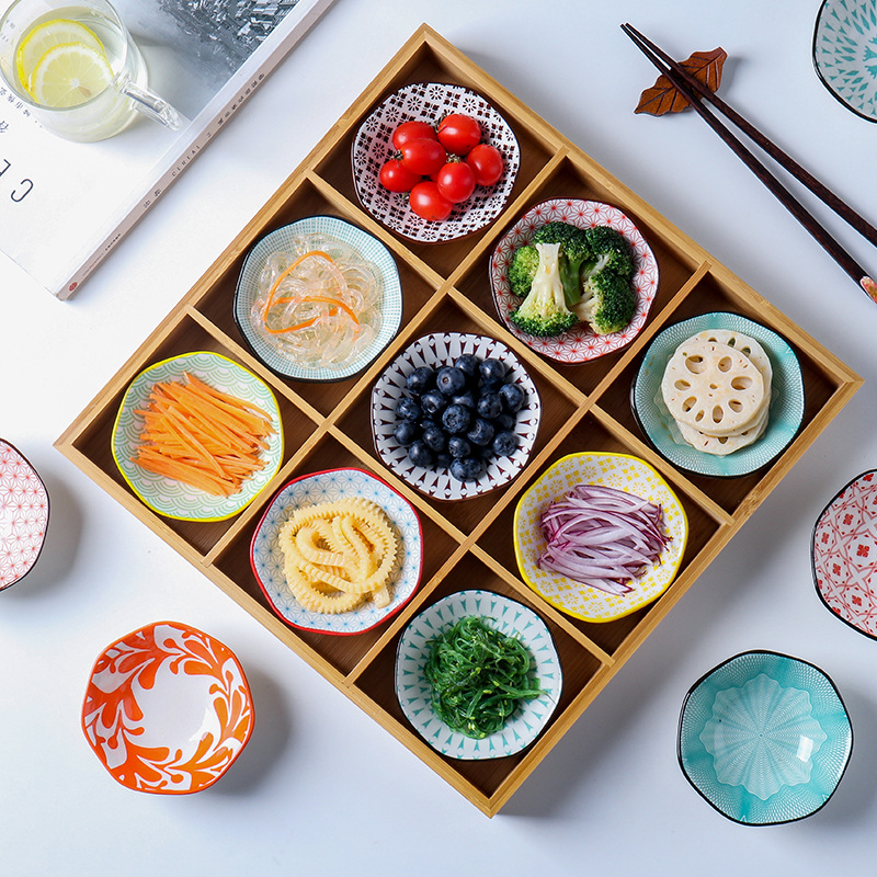围炉煮茶九宫格托盘家用点心盘