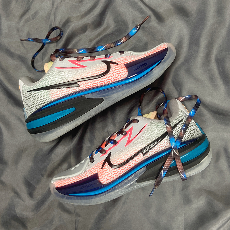 原创鞋带适配nike耐克AirZoomG.TCut篮球鞋黑蓝橙白粉装饰配饰潮