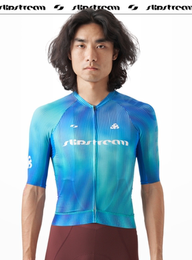 Slipstream 骑行服短袖 Prime 男士轻量透气速干公路车上衣净空蓝