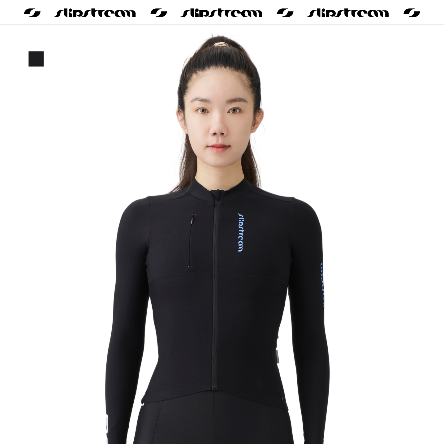 Slipstream 骑行服女款长袖秋冬黑色薄绒防寒保暖上衣Essential