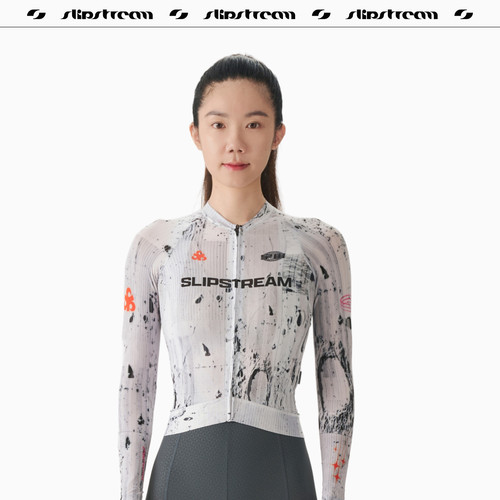 Slipstream 女士长袖骑行服Prime四季防晒透气薄款超轻上衣陨石灰