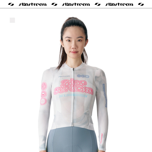 Slipstream 骑行服长袖 Exp 女士印花款四季防晒透气上衣水梦灰