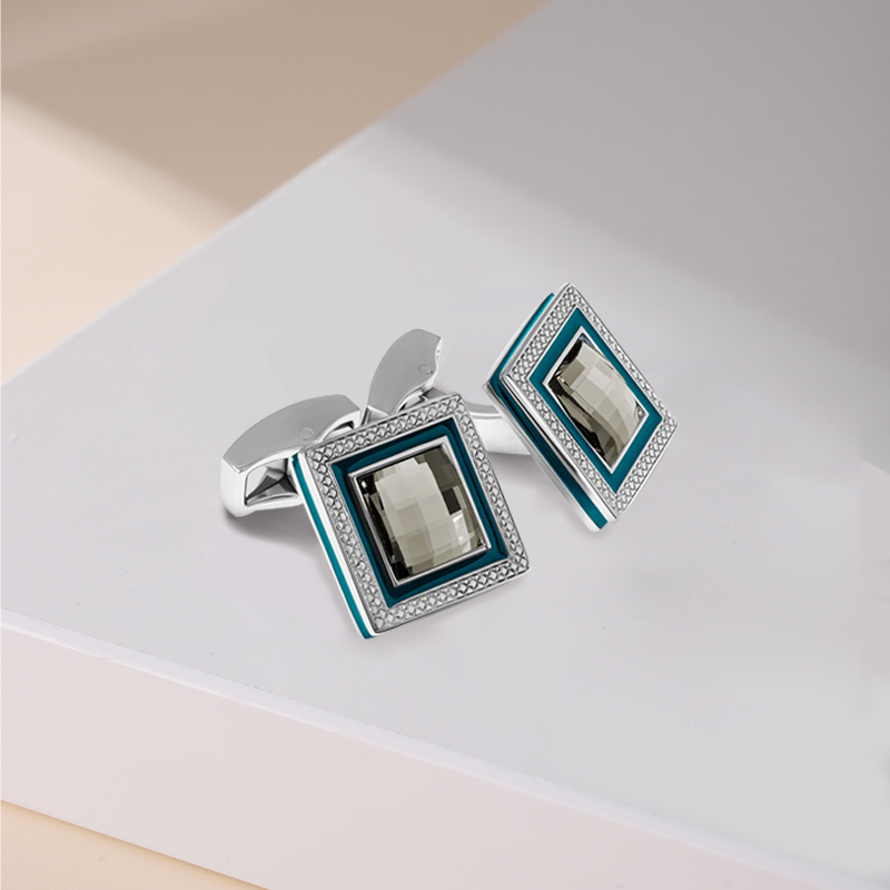 全球限量水晶衬衫袖扣送人礼物