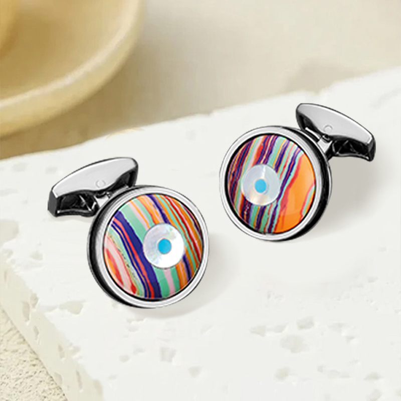 精致神秘之眼袖扣轻奢节日礼物