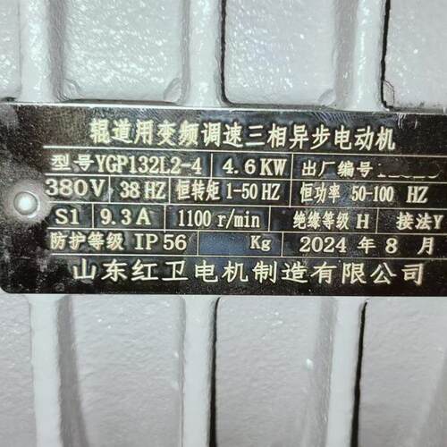 厂家直销山东厂家直供YGP132L2--4/4.6KW 系列辊道变频调速三相异
