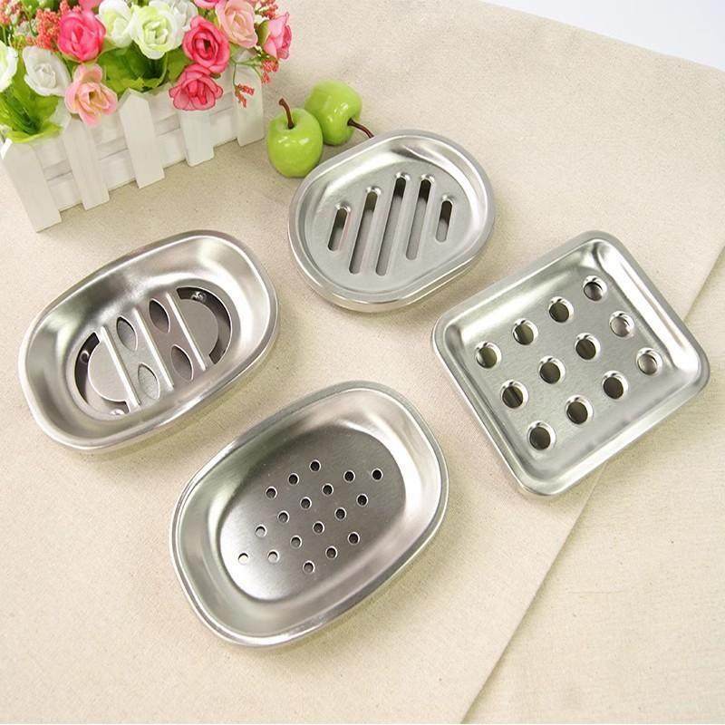 优质不锈钢小茶盘浴室精致肥皂盒香皂盒拉丝多款精美皂盒双层沥水