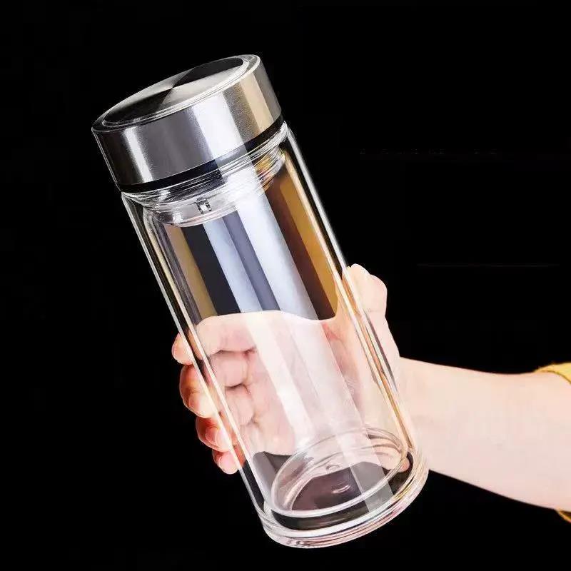 摔不烂钢化玻璃杯500ml耐