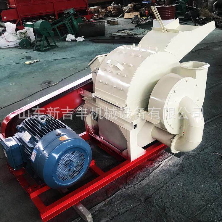 毛竹竹筒削片机双口建筑废旧模板树枝粉碎机果园修剪果木粉碎机