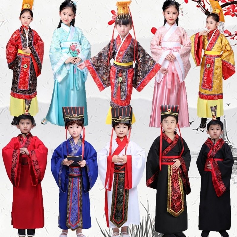 儿童古装话剧演出服饰汉服