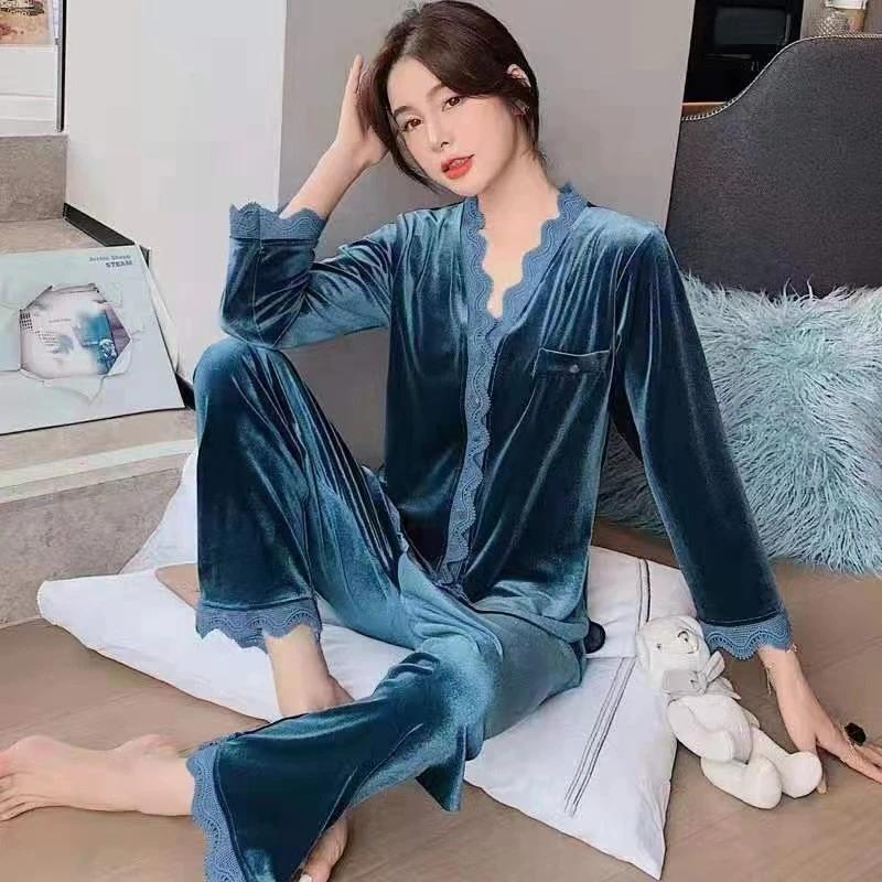 LISAKISS轻奢金丝绒睡衣