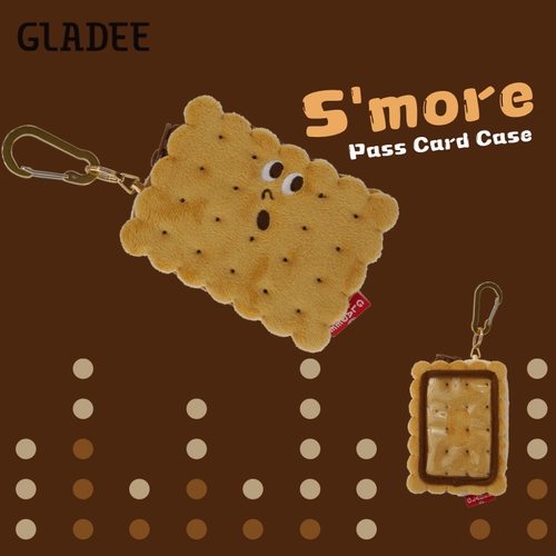 日本GLADEE饼干拉链卡包SMORE
