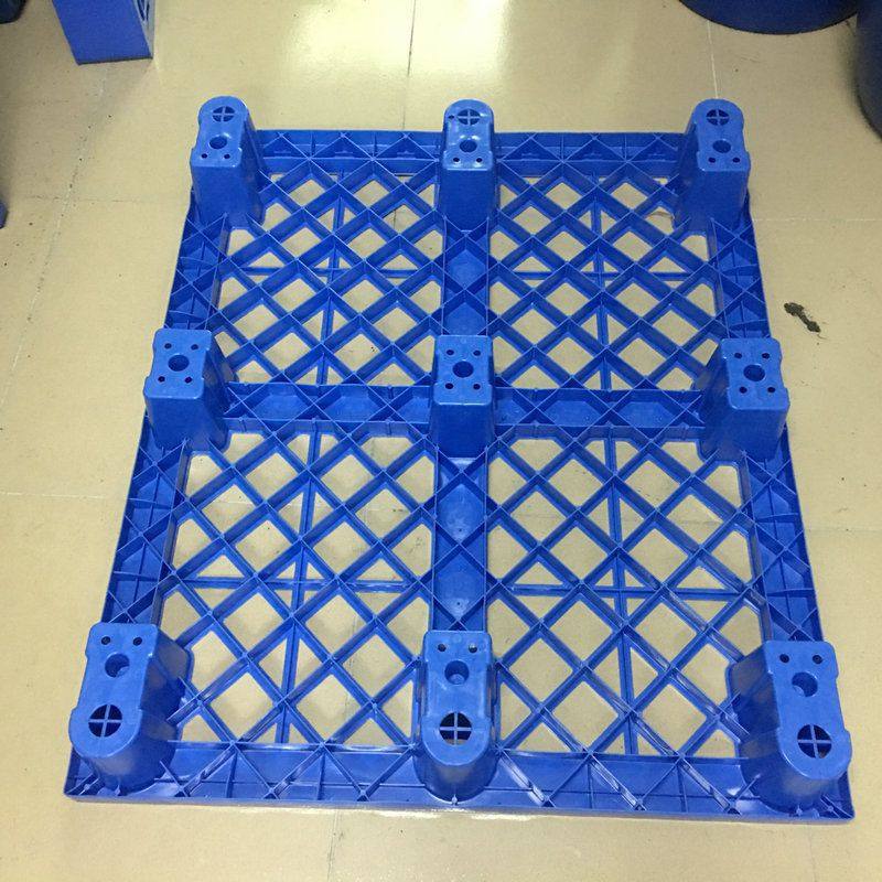 1210物流地拖板 网格塑胶卡板叉车货物站板 仓库仓储九脚塑料托盘