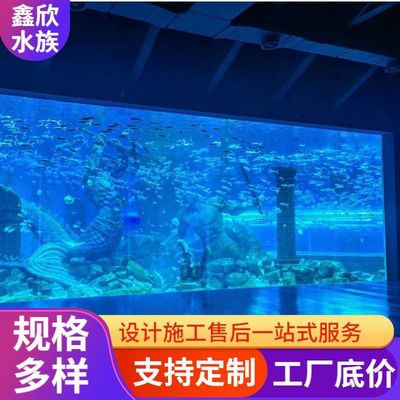 海洋馆鱼缸定 制海水景观生态观赏鱼缸大型亚克力异形水族馆鱼缸
