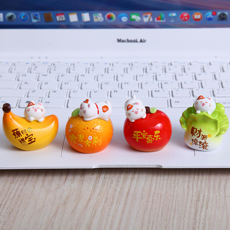 工位改造小物件寓意招财进宝来财