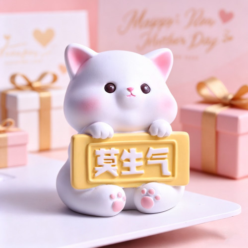 莫生气桌面摆件治愈送妈妈