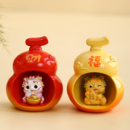 马年小貔貅摆件葫芦招财办公室风生水起桌面工位玄学装 饰新年礼物