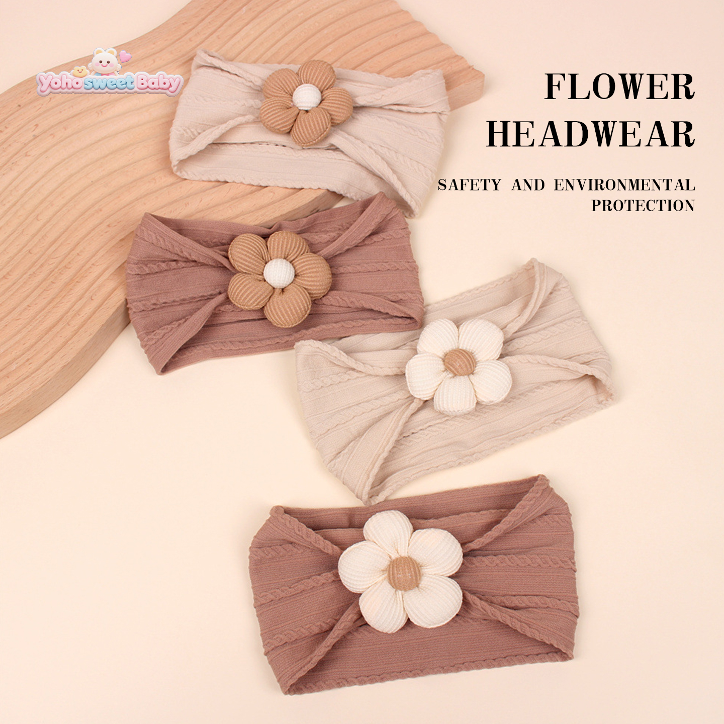 婴儿发带夏季薄款遮脑门帽