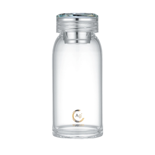 诺岩单层加厚大肚玻璃杯新款水杯男士高档抗菌车载茶水分离茶杯