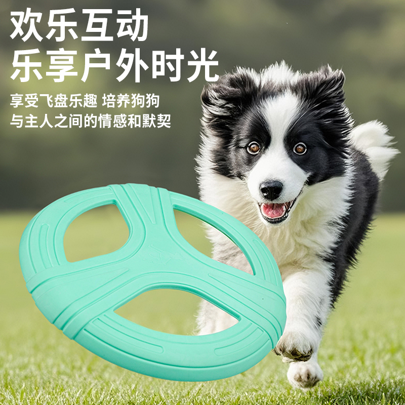 狗狗玩具飛盤圓環磨牙耐咬拉力球