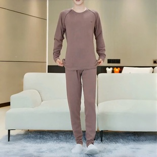 冬季保暖内衣套装青少年初高中学生保暖内衣德绒内穿秋衣秋裤打底