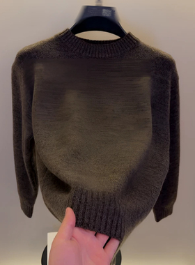 高档圆领纯色简约针织衫毛衣男士秋冬时尚保暖打底衫男装BZN811